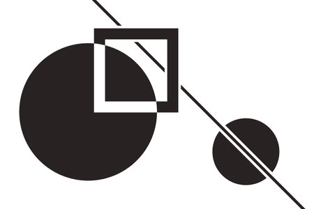 Black Square icon isolated on white background. Geometric symbol. Vector Illustrationのイラスト素材