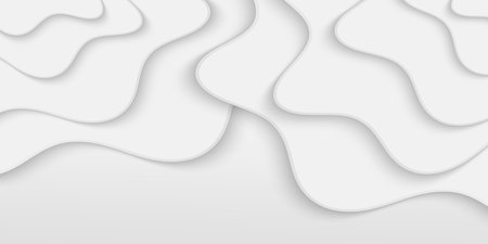 White abstract background with wavy lines. Vector illustration for your designのイラスト素材