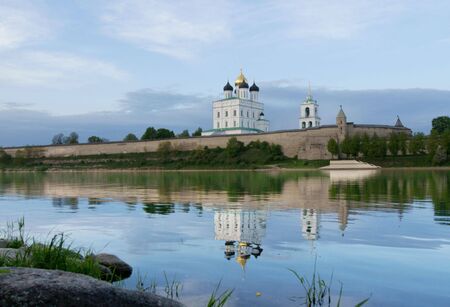The Pskov Kremlin, Russiaの写真素材