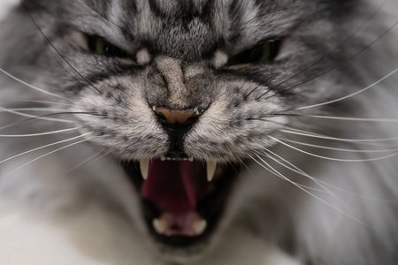 Aggressive cat