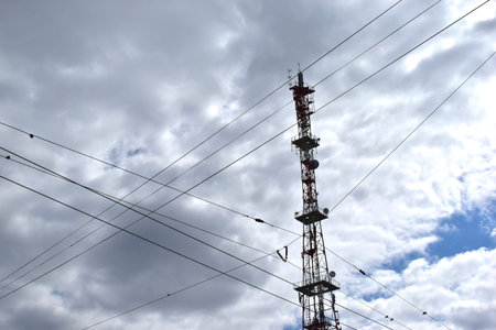 Chelyabinsk, Chelyabinsk region / Russia-04. 05. 2020: Vorovsky street, city center, near the TV...