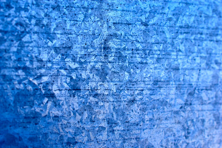 Silver galvanized surface of protective material in the houseの写真素材