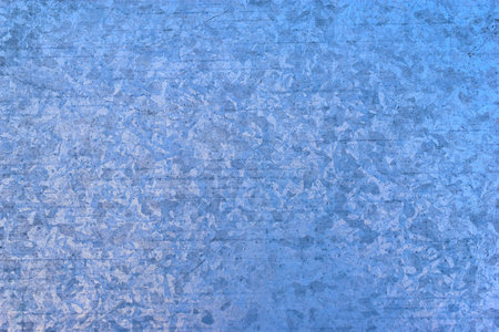 Silver galvanized surface of protective material in the house