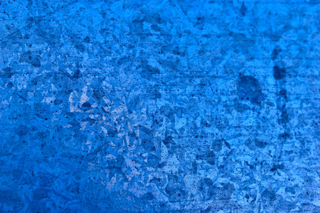 Silver galvanized surface of protective material in the house