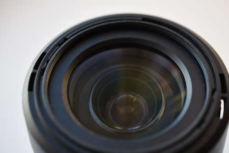 Photo lens close-up with lens in the daytimeの写真素材