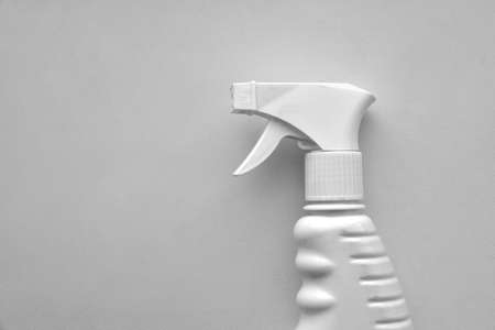 Spray can of water on a white backgroundの写真素材