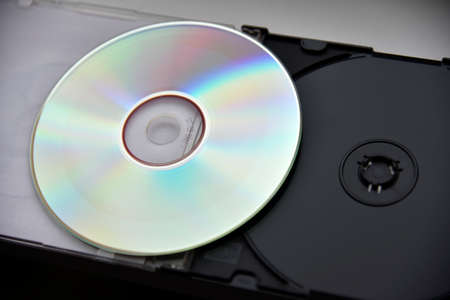 Shiny new DVDs for close-up recordingの写真素材