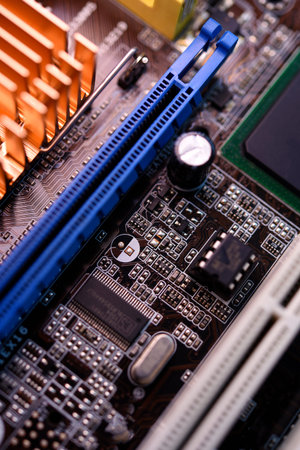 The controller chip is on the motherboard. An integrated circuit.