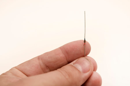 A radio element in your hand. A zener diode.