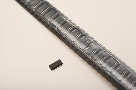 The microcircuit is in the packing tape.