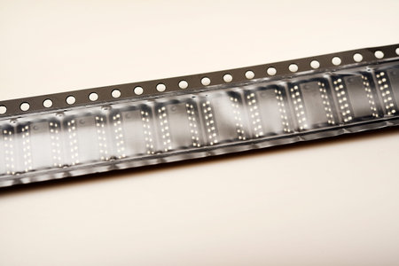 The microcircuit is in the packing tape.