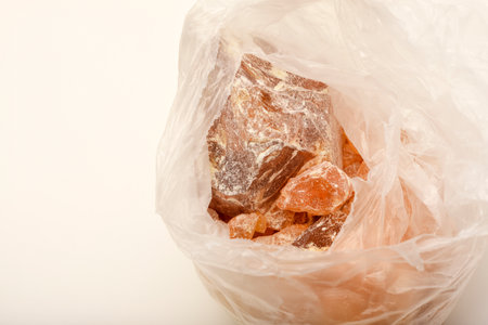 Pine rosin in a package. Solid pine resin flux for soldering.の写真素材