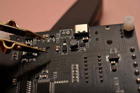 The SMD component tester. Investigation of the parameters of the SMD components using a tester...
