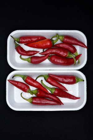 Red pepper pods.の写真素材