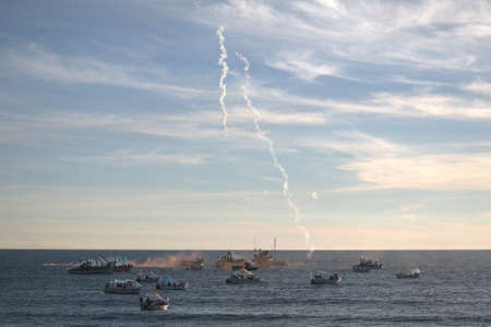 maritime procession in Quarteiraのeditorial素材