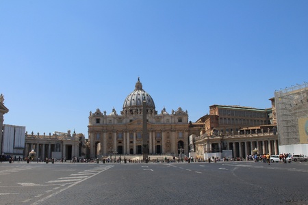Saint Peter s  dome   Basilica di San Pietro  Vatican Town, Rome, Italy  のeditorial素材