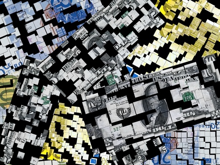 Financial crisis backgroundの写真素材