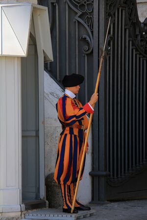 Pontifical Swiss Guard  Vatican  August, 2012のeditorial素材