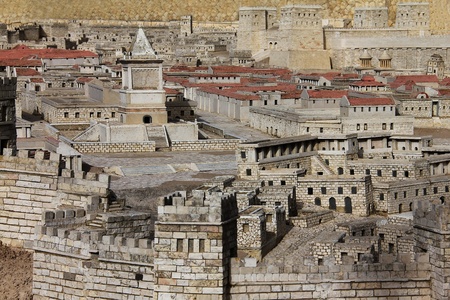  Model of the ancient Jerusalem  Israel Museumの写真素材