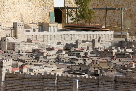  Model of the ancient Jerusalem  の写真素材
