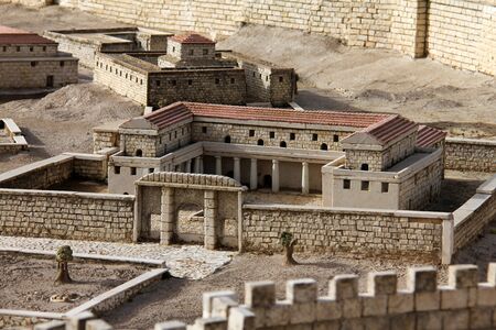  Model of the ancient Jerusalem  Palaceの写真素材