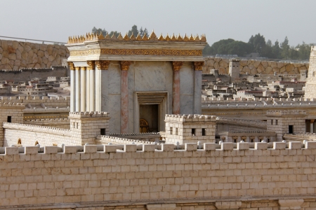 Second Temple  Model of the ancient Jerusalem の写真素材