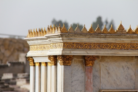 Second Temple  Model of the ancient Jerusalemの写真素材
