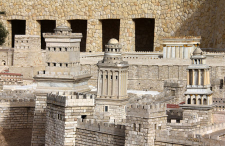 Towers of Herod  Fasael, Gippikus and Mariamne の写真素材
