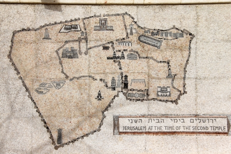 Scheme of ancient Jerusalemの写真素材