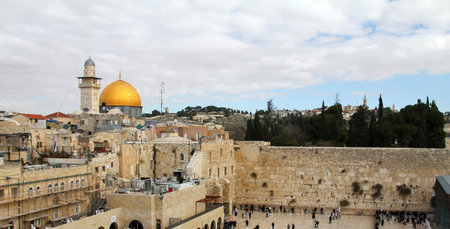  Wailing Wall an important jewish religious site   in Jerusalem, Israel
