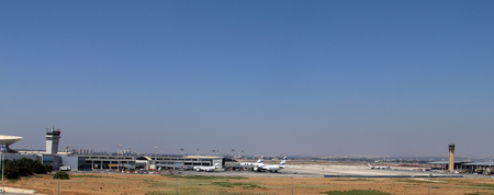 TEL AVIV - JULY 15   Ben Gurion International Airport on July 15, 2013 in Tel Aviv, Israel,  one of the best safety and tight security in the industry of the worldのeditorial素材