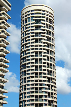 New modern high-rise buildings 