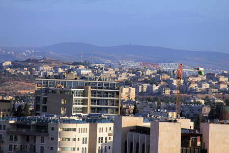 Contemporary Western Jerusalem at winterのeditorial素材