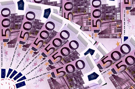 European Currency  Euro Banknotes- 500 euros
