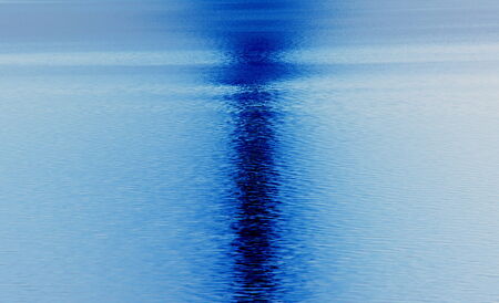 Abstract  fantasy image shows the Moon path  on the Mediterranean sea surfaceの写真素材