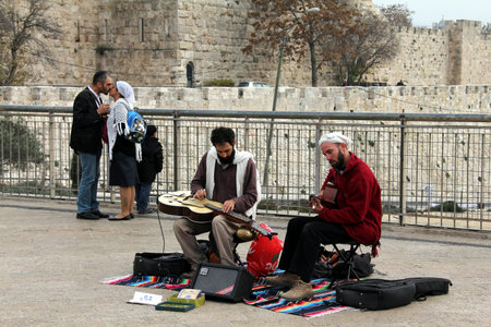 Musicians and lovers in old Jerusalem