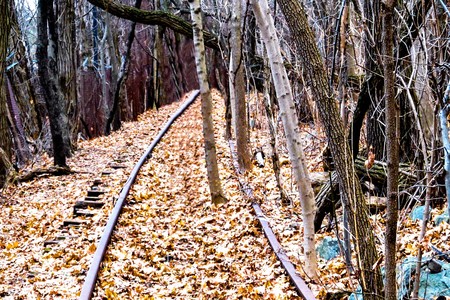 Railroad to nowhereの写真素材