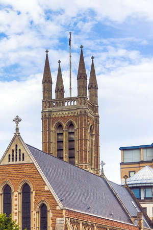 St.James  Church tower, Hammersmith, London Borough of Hammersmith and Fulham, London, England, United Kingdomの写真素材