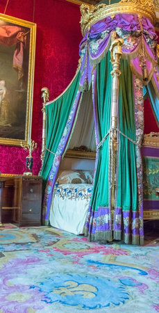 Interior of royal palace in medieval Windsor Castle. Windsor Castle is a royal residence at Windsor in the English county of Berkshire. It was built in 1066 by William the Conqueror and it is the longest-occupied palace in Europe. UKのeditorial素材