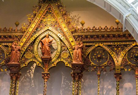 Interior of the lobby of Victoria and Albert Museum  lobby . V&A Museum is the world's largest museum of decorative arts and design. Londonのeditorial素材