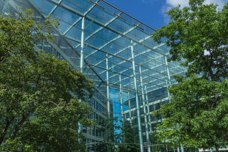 Modern Building Background on Trinity Square  near The Tower of London castleのeditorial素材