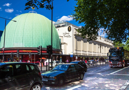 LONDON , UK - JUNE 7, 2015:   Madame Tussauds  museum in London. Madame Tussauds London is famous for recreating famous people and celebrities, in wax. It is located in the former London Planetarium.のeditorial素材