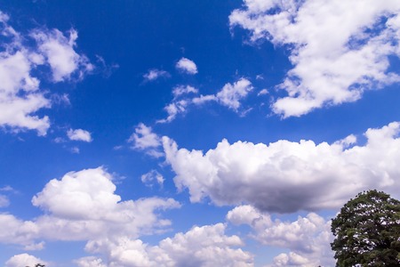 Blue sky with white clouds.の写真素材