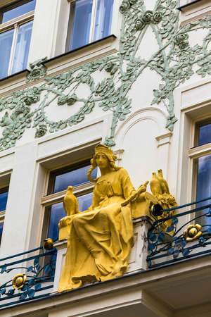 Journey through historic Prague. Medieval houses of the historic centerのeditorial素材