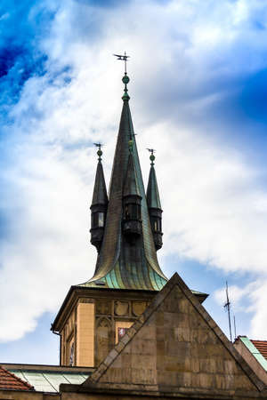 Prague, Czech Republic. St. Nicholas Church in the quarter of Mala Strana in Prague in Central Europeのeditorial素材