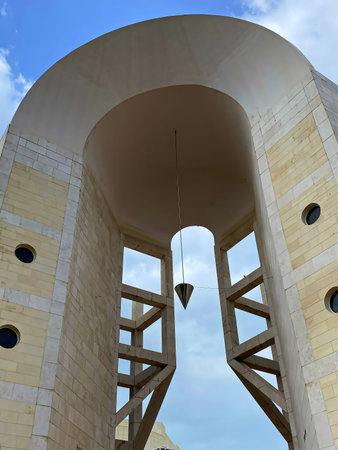Tel Aviv, Israel - March 06,2020: Detail of The building of the New Opera House