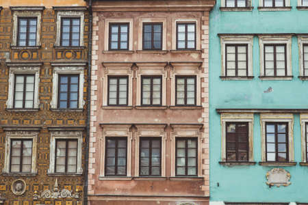 WARSAW, POLAND - JUNE 26: Warsaw's Old Town on June 26, 2014, Warshaw, Polandの写真素材