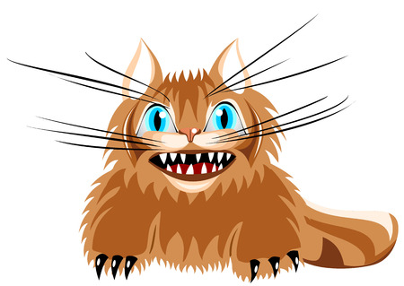 Illustration of angry catのイラスト素材