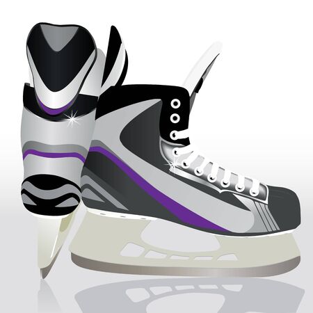 Illustration of ice skatesのイラスト素材