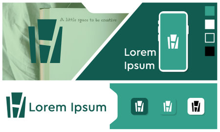 Logo Initial H Abstract Modernのイラスト素材